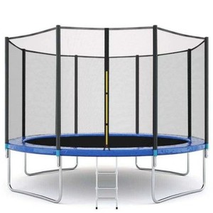 Fun Jump 6FT <strong>8FT</strong> 10FT 12FT Large <strong>Round</strong> Kids Jumping <strong>Trampolines</strong> for Children with Protective Net Ladder and <strong>Tent</strong> - Product Image 1