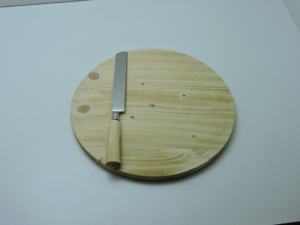 Christmas Tree Shape <b>Wooden</b> Cheese Board With <b>Knife</b> - Product Image 6