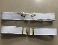 Offre Spéciale 5cm blanc PP MATÉRIEL de Sécurité Ceinture 4pcs dans un Ensemble Avec Or Accessoires Ceinture Pour Dubaï