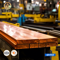 Barre de cuivre C10100 T1 T2 Cu-OF Cu-ETP Barre plate en acier Barre de cuivre plate 3mm 6mm 8mm Barre de cuivre solide Barre plate en cuivre