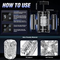 Handheld Design Schub einstellbare Geschwindigkeit Männlicher Mastur bator Stroker Handheld Teleskop Automatische Männer Masturbation Sex Maschinen