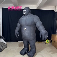 Nouveau costume de gorille réaliste gonflable de conception pour l'accessoire d'activité de partie