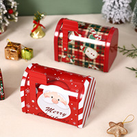 Boîte en étain recyclable en forme de boîte aux lettres de haute qualité pour artisanat, emballage personnalisé pour chocolats et bonbons, décoration de Noël et de la Saint-Valentin