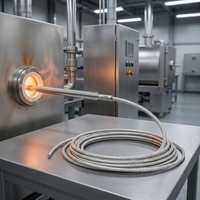 Sensor Suhu Termokopel Berlapis Baja Akurasi Tinggi Tipe S