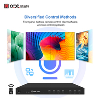 Conmutador ODT Metal HD 2K para 4x4, Selector de 4 Entradas y 4 Salidas con Gestión EDID y HDCP