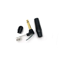 Codo de guitarra de 1/4 pulgadas, conector macho Mono TS, conector macho, enchufes de cobre puro chapados en oro para adaptador de Cable de Audio, reemplazo de 6,35mm