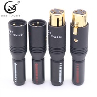 Adaptateur de câble équilibré XLR YIVO XSSH Audio HIFI sans soudure, connecteur mâle-femelle plaqué or, mini-casque microphone 3 broches