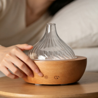 Humidificateur d'air ultrasonique portable ultra-silencieux en plastique pour la maison, capacité de 180 ml