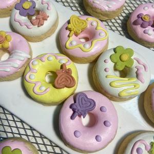 Kuzu süt erişte Donuts Pet el yapımı aperatifler kedi ve köpek diş taşlama bisküvi dekoratif yemek seti plaka - Product Image 3