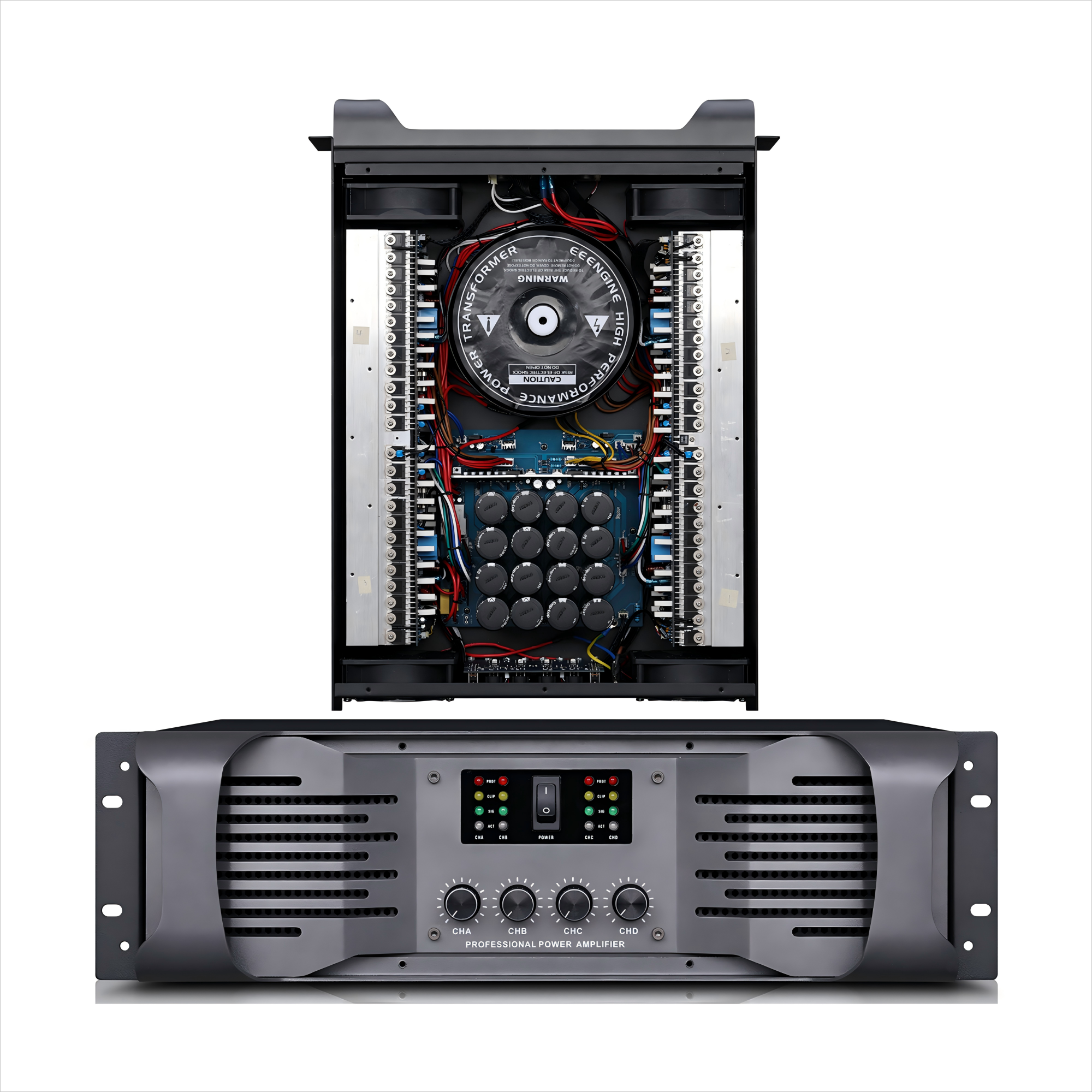 Amplificateur professionnel 3U à 4 canaux KB