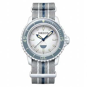 Reloj DREOX en Oferta, Exclusivo con Caja Transparente, Correa de Nailon, Resistente al Agua, Reloj de Pulsera de Cuarzo de Lujo para Hombre - Product Image 4