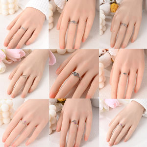 Anello MULA in Argento Sterling 925 con Cuore, Design Unico, Gioiello Raffinato per Matrimonio, Fidanzamento, Anniversario, Festa, con Zircone, Idea Regalo - Product Image 5