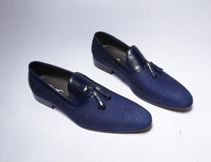 Borla azul mocasines casuales <span class=keywords><strong>traje</strong></span> de ocio mocasines de conducción Slip-On zapatos hombres zapatos - Product Image 1