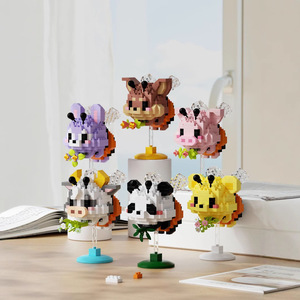 Bee Shake Micro Particle <b>Building</b> <b>Block</b> Set 100-200 Pieces Educational Assembly Ornament For Kids Ages 5-14 Unisex Toy - Product Image 2