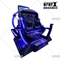 Simulador de Movimiento VR 9D de Dos Asientos, Máquina de Cine de Realidad Virtual, Silla Tipo Huevo de 360 Grados, Equipo de Juego de Entretenimiento, Experiencia VR