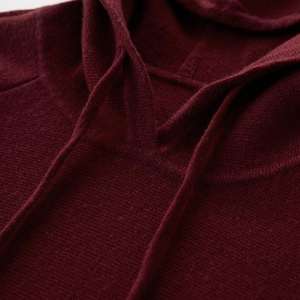 Calidad Premium Maroon Nuevo estilo Mujeres Sudadera con capucha Cremallera Estilo Mangas Tamaños personalizados - Product Image 3