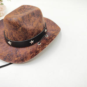Pequeño vaquero occidental Halloween fantasma Festival fiesta accesorio invierno mascota sol sombrero para perros Mini mascota ropa accesorio para México - Product Image 4