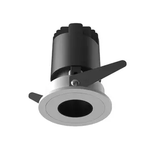 New Simple Design Black Hole Type LED Fixed Recessed Down Light Spot Light For Hotel Design