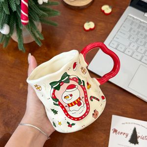Christmas Foreign Trade Ceramic Mug Large Capacity Cute Creative Design Customized Logo Without Lid Gift - Product Image 6