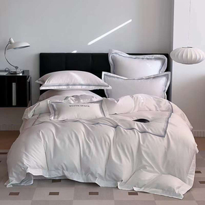 Hot Bán Hàng Sang Trọng Chất Lượng Nữ Hoàng Kích Thước Bộ Đồ Giường Set 100% Cotton Tinh Tế Thêu Thoải Mái Chăn Bìa Và Comforter - Product Image 1