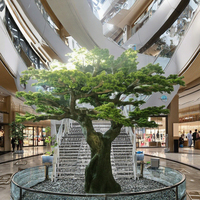 SUS 3M Arbre de pin artificiel en fibre de verre, écologique, léger, décoratif d'intérieur, durable, réaliste, plante naturelle