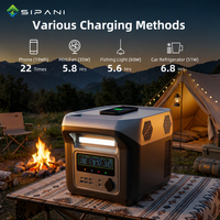 Générateur solaire 1000W avec chargeur solaire MPPT, batterie LiFePO4 1280Wh 6000+ cycles, 4 prises AC pour la maison, la ferme et la sauvegarde d'alimentation