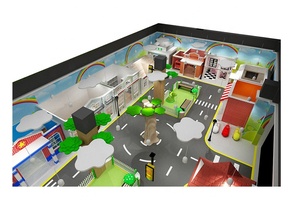 Attrezzatura Commerciale per Parco Giochi al Coperto per Bambini, Design Personalizzato, Casa Gioco per Giochi di Ruolo 'La Mia Città' - Product Image 4