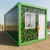 Bureau modulaire insonorisé maison préfabriquée pour le bureau de chantier de construction avec cadre en acier durable