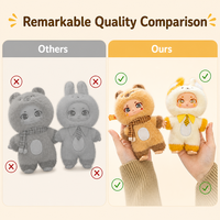 Vente en gros de poupées en vinyle pvc mignonnes personnalisées, poupées en peluche de la série transformation du visage, figurines kawaii, jouets en peluche à offrir