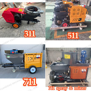 8mpa Kitt Beton Mörtel Sprüh maschine Elektrische Diesel Mini Stuck pumpe Zement Sand Sprüh maschine - Product Image 5