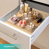 Lot d'Organisateurs à Tiroirs Transparents pour Cosmétiques, Bijouterie Divers, Plateaux Multifonctionnels, 25 Pièces