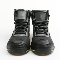 Bottes de sécurité robustes mi-hautes, semelle résistante à l'huile, embout en acier, chaussures de travail protectrices pour l'exploitation minière, la construction et les lieux de travail