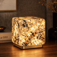 Décoration d'intérieur, éclairage moderne, lampe de chevet décorative en albâtre de luxe, métal, pour chambre à coucher, salle de lecture, lampes de table