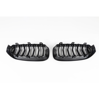 Pour BMW Série 3 GT F34 Gran Turismo 2012-2020 Grille de calandre avant à double lamelles en ABS noir brillant moulée par injection