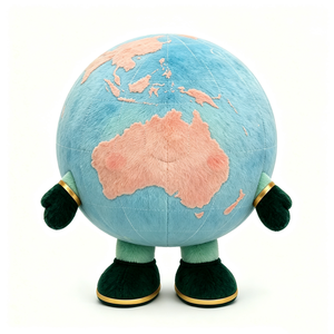 Peluche personnalisée de la Terre, peluche globe, peluche planète Terre, peluche Terre - Product Image 3