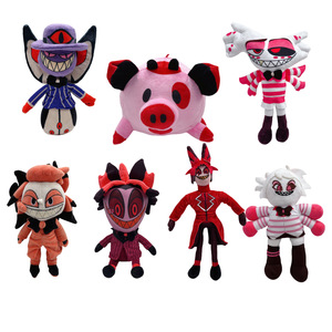 Nouvelle Peluche Ours Super Douce Personnage Méchant Extrême de Hazbin Hotel, Cadeau Clown de l'Hôtel de l'Enfer avec Rembourrage en Coton PP, Coussin pour Enfants - Product Image 1