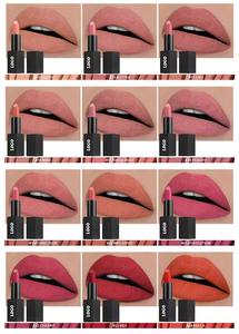 24 Couleurs Rouge à Lèvres Mat Or Conteneur Rouge à Lèvres Antiadhésif Vegan NO Transfer No Brand Lipstick - Product Image 3