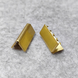 DWDP Solide Laiton Cuivre Matériel Métal Ceinture Embouts Clips pour Sangle Sangle - Product Image 3