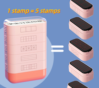Stempel Nama Flash 5 in 1 untuk Kelas, Pengajaran, Pembetulan Tugas, TK, Sekolah, Anak-anak