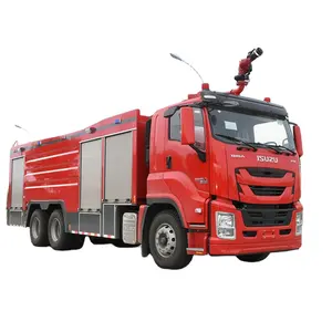 10 wheels mul-tifunction vwater foam fire truck fire fighting truck with engine with fire tools