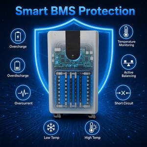 Paquete de Baterías de Litio-Ferrofosfato (LiFePO4) de 51.2V 300Ah 15kWh para Sistemas de Almacenamiento de Energía Solar (ESS) Domésticos con BMS Inteligente en la Nube, 6000 Ciclos, 5 Años de Garantía, Stock en la UE - Product Image 2