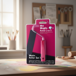 Juego de mini rodillos de dedo, 5 cubiertas de poliamida con marco de soporte para pintura de detalles, calidad profesional - Product Image 3