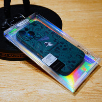 Étuis de téléphone portable portables en PVC transparent neutre avec impression de logo personnalisable, emballages pour consommateurs