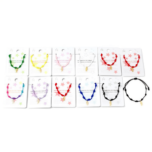 Bracciale Angelina con Perline in Acciaio Inossidabile, Nodo a Sette Stelle, Gioiello Unisex da Regalo - Product Image 3