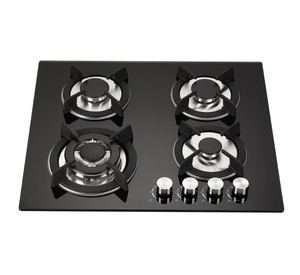 Bếp 24-inch (600mm) xây dựng trong khí đốt tự nhiên đung và khí hóa lỏng nấu ăn bếp với bốn đầu đốt trong kính cường lực - Product Image 1