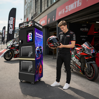 Distributeur automatique de nettoyage et de désinfection de casques de moto