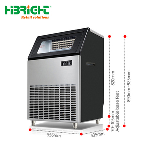 Commercial <b>Ice</b> <b>Machine</b> Stainless Steel Automatic <b>Cube</b> <b>Ice</b> Maker High Capacity 100KG/24H for Bar and Restaurant - Product Image 1
