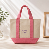 Bolsa de Lona Resistente con Bolsillos con Cremallera, Gran Capacidad, para Llevar al Hombro, para Compras, Viajes, Logotipo Personalizado, Venta al Por Mayor