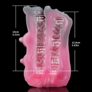 YC-2322 Wolf Girl, Masajeador de Pene Masculino con Vagina Realista, Fantasía Animal, Doble Canal, Silicona, Masturbador Masculino, Juguetes Sexuales al por Mayor - Product Image 4