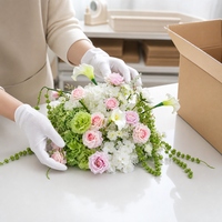 Boule de fleurs artificielles pour centre de table de mariage, décoration florale pré-arrangée, sans support inclus